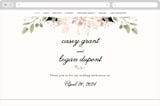"Petal Surround" - Wedding Website in Blush & Gold by Susan Moyal - Desktop Design