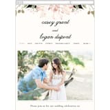"Petal Surround" - Wedding Website in Blush & Gold by Susan Moyal - Mobile Layout