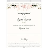 "Petal Surround" - Wedding Website in Blush & Gold by Susan Moyal - Mobile Layout
