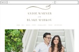 "divine" - Wedding Website in Gilded Gold by Jennifer Postorino - Desktop Design
