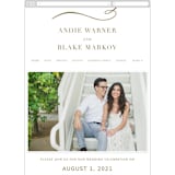 "divine" - Wedding Website in Gilded Gold by Jennifer Postorino - Guest Management