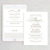 "divine" - Wedding Website in Gilded Gold by Jennifer Postorino - Match Your Stationery