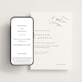 "Sketched Mountains" - Wedding Website in Snow by Mere Paper - Match Your Stationery