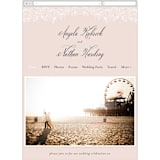 "Elegant Lace" - Wedding Website in Blush by Hooray Creative - Guest Management
