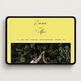 "In Lights" - Wedding Website in Lemon by Ani Somi - Desktop Design