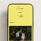 "In Lights" - Wedding Website in Lemon by Ani Somi - Mobile Layout