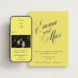 "In Lights" - Wedding Website in Lemon by Ani Somi - Match Your Stationery