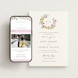 "Wildflower Wreath" - Wedding Website in Peony by Yaling Hou Suzuki - Match Your Stationery