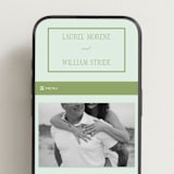 "dewberry" - Wedding Website in Forest by Sara Hicks Malone - Mobile Layout