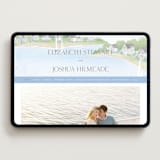 "Bristol" - Wedding Website in Aqua by Jennifer Wick - Desktop Design