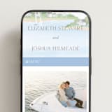 "Bristol" - Wedding Website in Aqua by Jennifer Wick - Mobile Layout