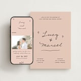 "Ballpoint Suite" - Wedding Website in Blush by Ani Somi - Match Your Stationery