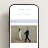 "Coastal Charm" - Wedding Website in Dusty Blue by Jennifer Postorino - Mobile Layout