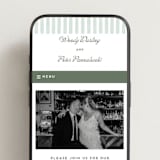 "Penumbra" - Wedding Website in Garden by Snow and Ivy - Mobile Layout