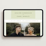 "Swoon" - Wedding Website in Lemongrass by Sam Dubeau - Desktop Design