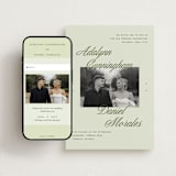 "Swoon" - Wedding Website in Lemongrass by Sam Dubeau - Match Your Stationery