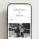 "Classic Stripe" - Wedding Website in Latte by First Rodeo Design - Mobile Layout