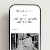 "Ariah" - Wedding Website in French Blue by Jennifer Postorino - Mobile Layout