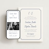 "Deluxe" - Wedding Website in Blueberry by Carolyn MacLaren - Match Your Stationery
