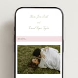 "Folk Garden" - Wedding Website in Garden by Creo Study - Mobile Layout
