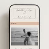"Felicity" - Wedding Website in Vintage by Kelly Watkins - Mobile Layout