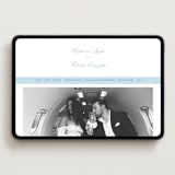"Pillowy border" - Wedding Website in Ocean by Creo Study - Desktop Design