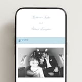 "Pillowy border" - Wedding Website in Ocean by Creo Study - Mobile Layout