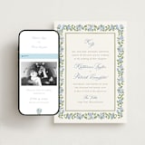 "Pillowy border" - Wedding Website in Ocean by Creo Study - Match Your Stationery