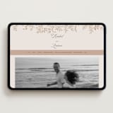 "Vintage Romance" - Wedding Website in Ivory by Paper Raven Co. - Desktop Design