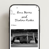 "Amore Mio" - Wedding Website in Nero by Helena Vitto - Mobile Layout