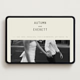 "Nonnette" - Wedding Website in Vanilla by Blustery August - Desktop Design