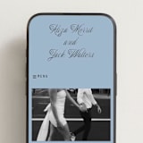 "Cheers" - Wedding Website in Sky by Blustery August - Mobile Layout
