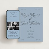"Cheers" - Wedding Website in Sky by Blustery August - Match Your Stationery
