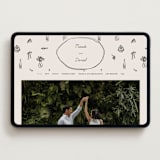 "Sketchbook Love" - Wedding Website in Ivory by Aviva Atri - Desktop Design