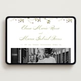 "Wild Berry Watercolor" - Wedding Website in Cream by Nicole Dragomir - Desktop Design