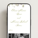 "Wild Berry Watercolor" - Wedding Website in Cream by Nicole Dragomir - Mobile Layout