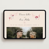 "Velvet Cherry" - Wedding Website in Cherry by Sarah Rosenthal - Desktop Design