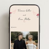 "Velvet Cherry" - Wedding Website in Cherry by Sarah Rosenthal - Mobile Layout