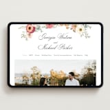 "Cherished" - Wedding Website in Sunset by Susan Moyal - Desktop Design