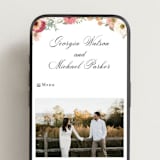 "Cherished" - Wedding Website in Sunset by Susan Moyal - Mobile Layout