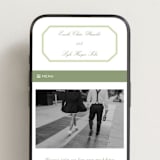 "montgomery" - Wedding Website in Mint by Sara Hicks Malone - Mobile Layout