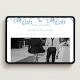 "The Emma" - Wedding Website in Cerulean by Kristie Kern - Desktop Design