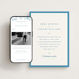 "The Emma" - Wedding Website in Cerulean by Kristie Kern - Match Your Stationery