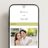 "Barolo" - Wedding Website in Deep Blush by Pati Cascino - Mobile Layout