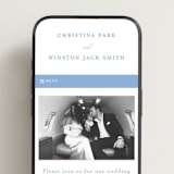 "Patterned florals" - Wedding Website in Powder by Creo Study - Mobile Layout