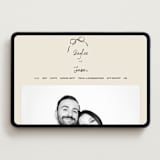 "Inkwoven" - Wedding Website in Tuxedo by Jelena Vuletic - Desktop Design