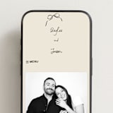"Inkwoven" - Wedding Website in Tuxedo by Jelena Vuletic - Mobile Layout