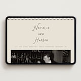 "Lovers" - Wedding Website in Shadow by Pixel and Hank - Desktop Design