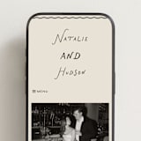 "Lovers" - Wedding Website in Shadow by Pixel and Hank - Mobile Layout