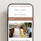 "Amari" - Wedding Website in Ivory by Oma N. Ramkhelawan - Mobile Layout